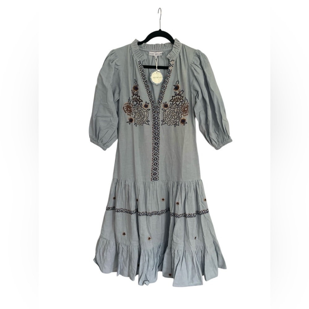 Just Bellina by La Fuori Embroidered Midi  Dress
